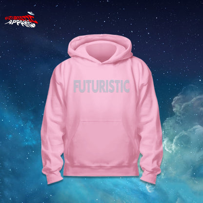 Pink Futuristic Apparel Rhinestone Hoodie